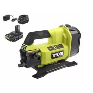 RYOBI 18V 1/4 hp Cordless Battery Powered Transfer Pump Kit